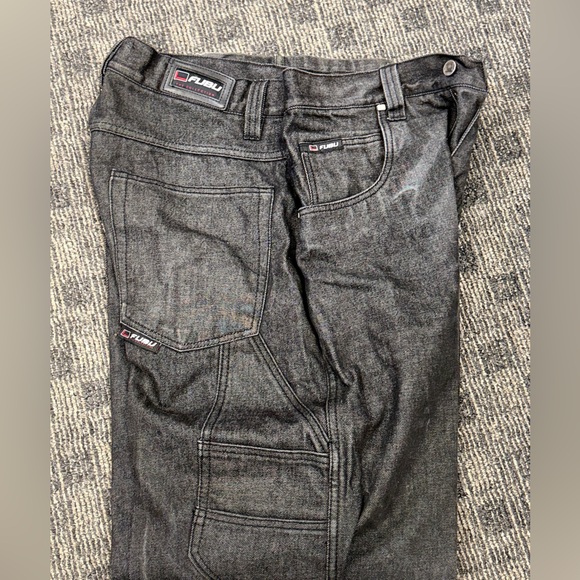 FUBU Other - VTG FUBU Dark Gray Men's Relaxed Denim Cargo Jeans 34/34